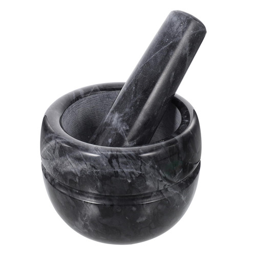 Cabilock 1pc Garlic Masher Antique Mortar and Pestle Pepper Grinder Garlic Grinding Tool Masher for Garlic and Mini Tools Kitchen Pepper Garlic Grinder Marble Manual Equipment