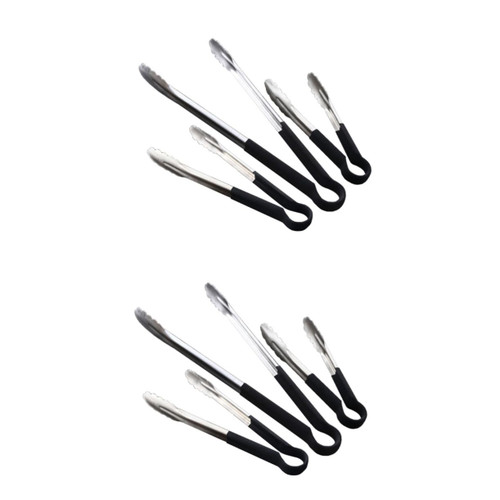 Luxshiny 6 Pcs Cake Tong Food Serving Tong Stainless Steel Buffet Tong Kitchen Tong Stainless Steel Salad Tong Barbecue Bread Clip