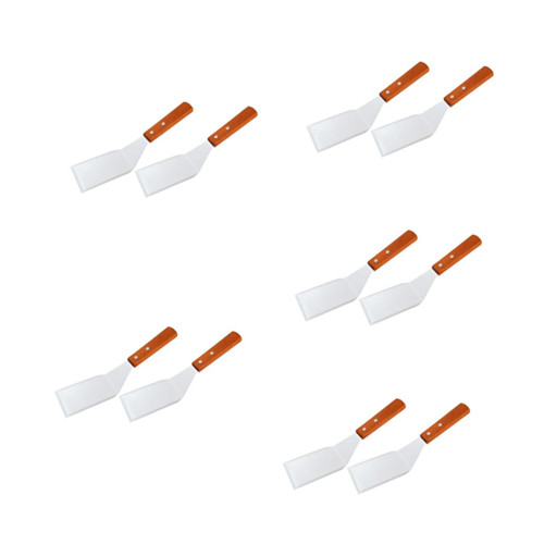 10 Pcs Pizza Spatula Steak Spatula Frying Spatula Griddle Non Stick Fry Pan Flat Top Grills Nonstick Spatulas Kitchen Gadget Kitchen Food Shovel Multipurpose Cooking Spatula Metal