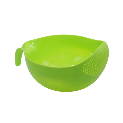 Colander Drain Basket Rice Sieve Plastic Colander Sieve Rice Washing Filter Strainer Basket Kitchen Tools Food Beans Sieve Fruit Bowl Colanders/Strainer (Color : Green)