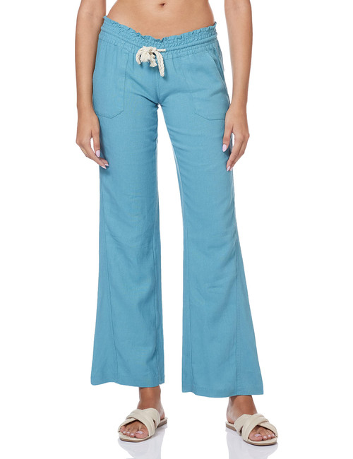 Roxy womens Oceanside Pants, Adriatic Blue Exc, Large US