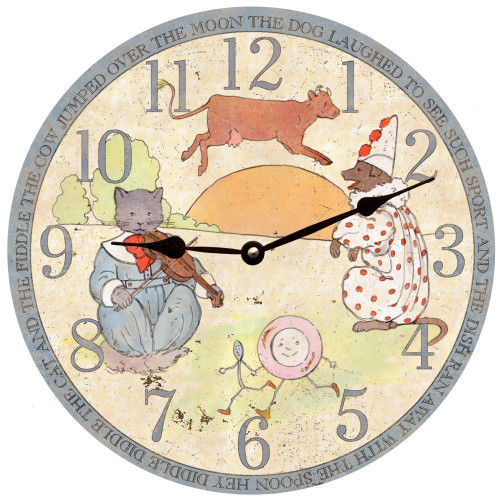 Baby Clock- Hey Diddle Diddle Clock Baby Clock- Hey Diddle Diddle Clock