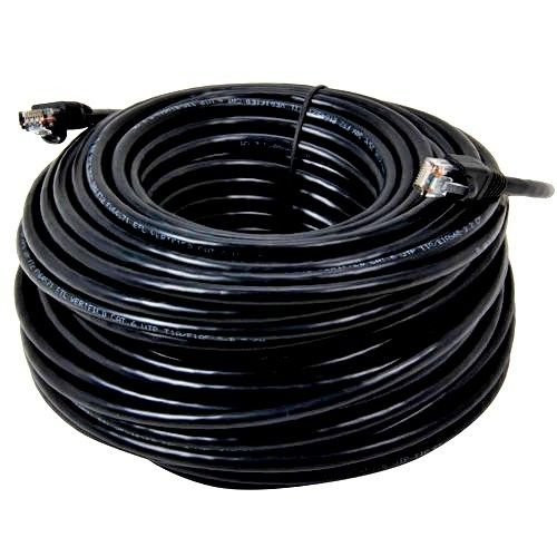 CableVantage BLACK 150FT 150 Ft 100' Long CAT5 Enhanced CAT5E RJ45 PATCH 350MHz ETHERNET NETWORK CABLE For PC, Mac, Laptop, PS3, PS4, XBox, XBox One High Speed internet DSL / Cable internet