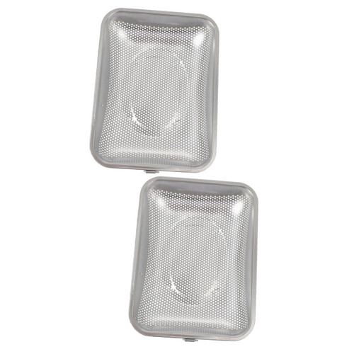 Zerodeko 2 Pcs Drain Basket Fruit Washing Colander Fruit Drain Sink Strainers Vegetable Mesh Strainer Rice Washing Strainer Draining Basket Fruit Washing Basin Stainless Steel Rice Basket