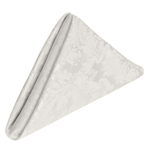 Ultimate Textile -1 Dozen- Saxony 20 x 20-Inch Damask Cloth Dinner Napkins White
