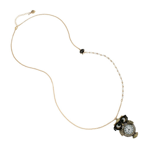 Betsey Johnson Owl Pendant Necklace