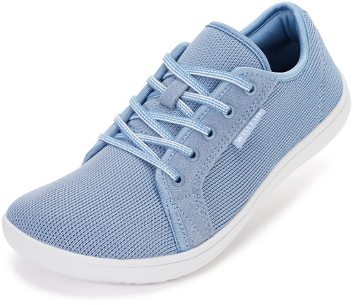 WHITIN Women's Minimalist Barefoot Shoes Extra Wide Toe Box Zero Drop Sneakers Size 7 Fashion Flat W81 Running Sport Athletic Tennis Walking Blue 37