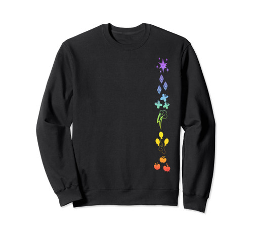 My Little Pony: Friendship Is Magic Rainbow Ponies Aligned Sweatshirt