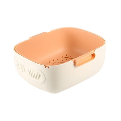 Kitchen Sink Drain Basket Drain Rack Kitchen Plastic Strainer Multifunctional Fruit Strainer Rice Strainer Household Strainers and Colanders Colander Sink Drain Rack Soap Sponge Holder (Color : C)