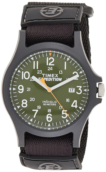 Timex Expedition Acadia Men's 40 mm Watch, Black/Green, Strap Timex Expedition Acadia Men's 40 mm Watch, Black/Green, Strap