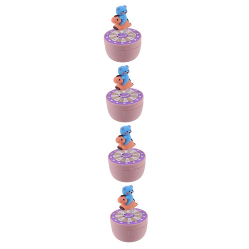 PRETYZOOM 4pcs Kitchen Timer Egg Timer Kitchen Time Manager Cute Cooking Timer Classroom Timer Kitchen Baking Timer Tool Mechanical Timer Cute Timer Study Timer Portable Child Pink Statue