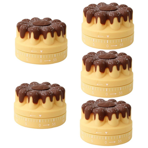 Zerodeko 5pcs Kitchen Timer Kids Baking Timer Kitchen Kids Timer Reminder Wind up Timers Time Keeper Clock Kawaii Kitchen Novelty Timer Clock Cookie Timer Egg Child Timing Manager Plastic