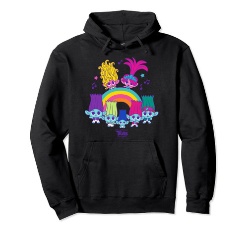 DreamWorks Trolls Band Together BroZone Poppy Viva Rainbow Pullover Hoodie