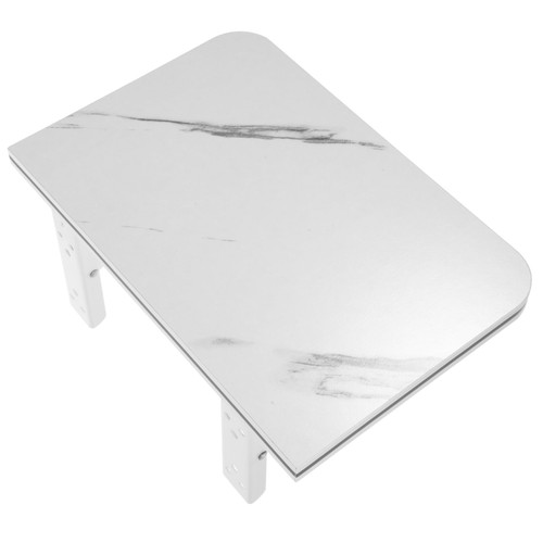 Mikinona Wall Mounted Folding Table Wall Desk Wall Folding Desk Folding Workbench Wall Laptop Desk Foldable Study Table Wall Mounted Laptop Computer Desk Wall bar Iron Marbling Wall Table