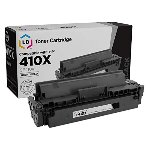 LD Compatible Toner Cartridge Replacement for HP 410X CF410X High Yield (Black)