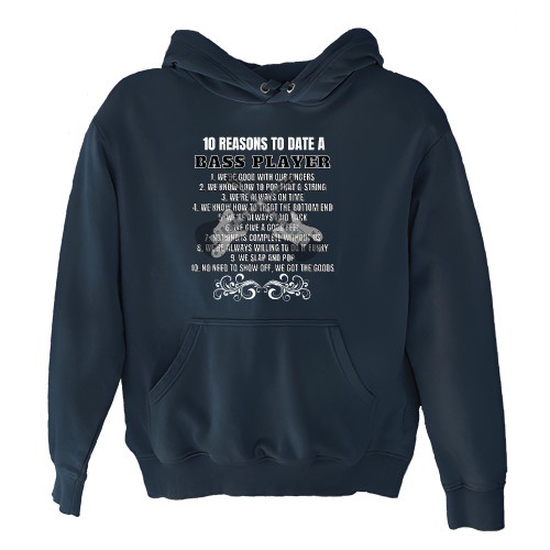 10 reasons to date Bass player for Guitarist Guitar Player Navy and Muticolor Unisex Hoodie 10 reasons to date Bass player for Guitarist Guitar Player Navy and Muticolor Unisex Hoodie