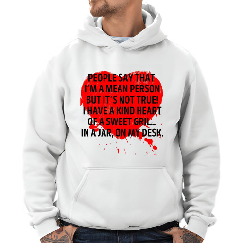 Funny Sarcasm Humor Gift for Sweet Girls I Have a Kind Heart of Sweet Girl in a Jar on My Desk Gray and Muticolor Unisex Hoodie Funny Sarcasm Humor Gift for Sweet Girls I Have a Kind Heart of Sweet Girl in a Jar on My Desk Gray and Muticolor Unisex Hoodie