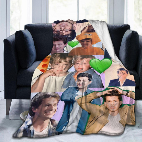 Charlie Singer Puth Throw Blanket Ultra-Soft Flannel Fleece Blanket Warmth Quilt 3D Printed for Sofa Bed Camping 60"x50"