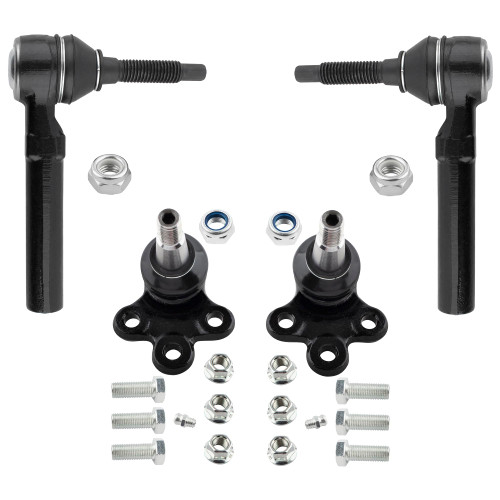 BOXI Front Lower Ball Joints & Outer Tie Rods Fit for Buick Enclave/for Chevy Traverse 2009-2017 / for GMC Acadia 2007-2016 / for GMC Acadia Limited/for Saturn Outlook 2007-2010 | K500088 ES800286