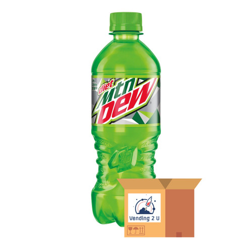 Diet Mountain Dew Soda 20oz Bottles, 16 Units