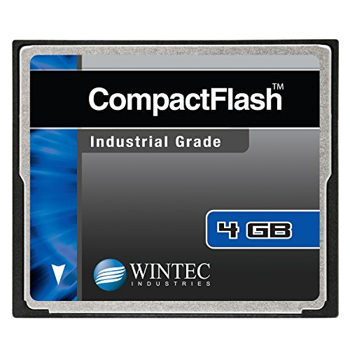 Wintec Compact Flash Card Industrial Grade SLC Nand 4GB, Black (33100004GCF)