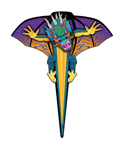 WindNSun Supersize 2-D Dragon Ripstop Nylon Dragon Kite, 65 Inches Tall