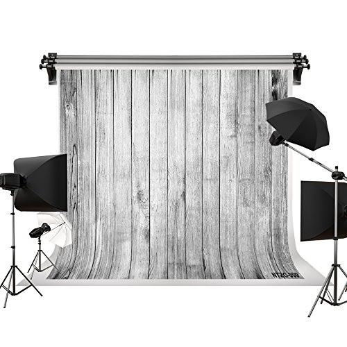 Kate 7x5ft/2.2x1.5m Wood Backdrop Light Grey Wooden Background Retro Style Photography Prop Portrait Backgrounds