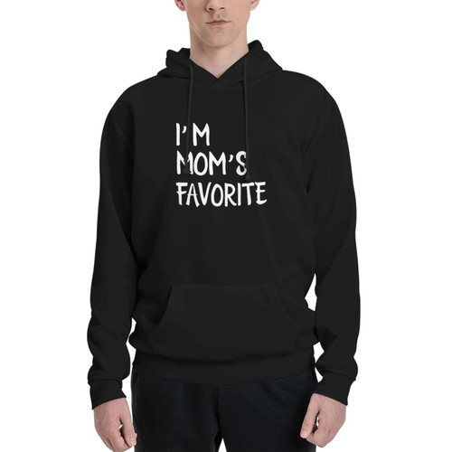 Gsineid I'M Clearly Mom'S Favorite Mens Zip-Up Coat Hooded With Pocket