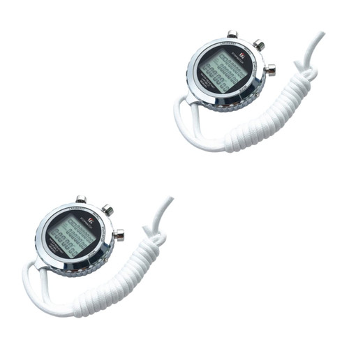 Kisangel 2 pcs Digital Sports Stopwatch Electrical Timer Referee Sports Timer Sports Timer Stopwatch Chronograph Stop Watches Water Resistant Stop Watch Electric timers Monitor Handheld