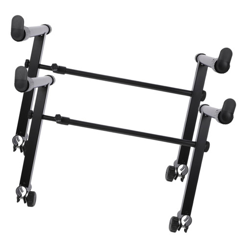 Parliky 2 Sets Keyboard Heightening Bracket Electronic Keyboard Holder Electric Pianos Stand Electric Organ Stand Metal Holder Electronic Piano Holder Piano Desk Universal Iron Accessories