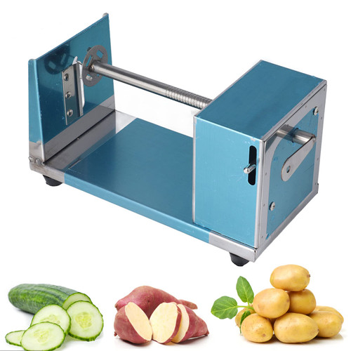 Potato Cutter,Tornado Potato Chips Spiral Cutter,Manual Twisted Potato Chip Machine Stainless Steel Hand Cranked Potato Chip Cutter for Commercial Household, spiral potato cutter Potato Cutter To