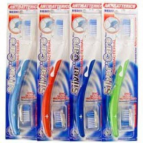 Norwex Silvercare Antibacterial Toothbrush, Soft (Colors Vary)