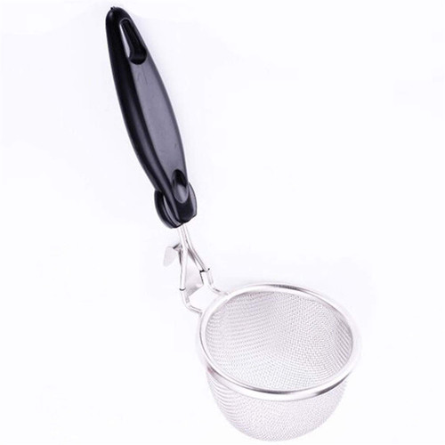 Skimmer Slotted Spoon Strainer Ladle Fine Mesh Colander Stainless Steel Strainer Hot Pot Pasta Strainer Strainer Cooking Skimmers (Size : B)