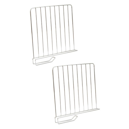 Garneck 2pcs Closet Shelves Clothes Organizer for Closet Wire Shelving Closet Shelf Wood Shelves Hanger Organizer Shelves for Closet Organization Kitchen Iron Clothes Hanger White Storage