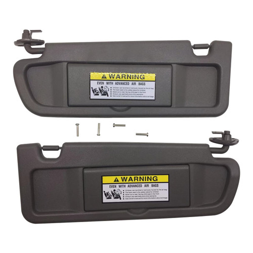 1 Pair Left and Right Side Sun Visor Assembly for Civic 2006-2011 Replaces 83280-SNA-A01ZA 83230-SNA-A01ZA(Gray)