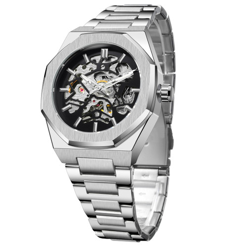 FORSINING Men's Automatic Wrist Mechanical Watches Limited Luxury Carved Dial Mechanical Watch for Men