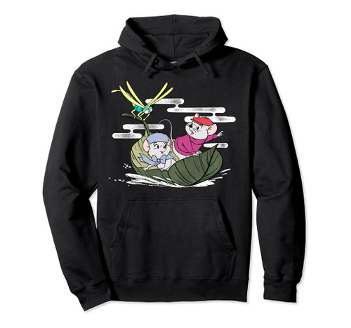 Disney The Rescuers Bernard Bianca Leaf Boat Pullover Hoodie Pullover Hoodie