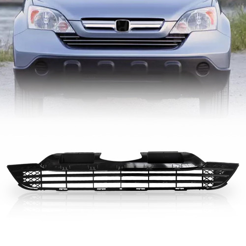 Tyrigion Front Lower Mesh Grill For 2007 2008 2009 Honda CR-V Bumper Grille Assembly Plastic