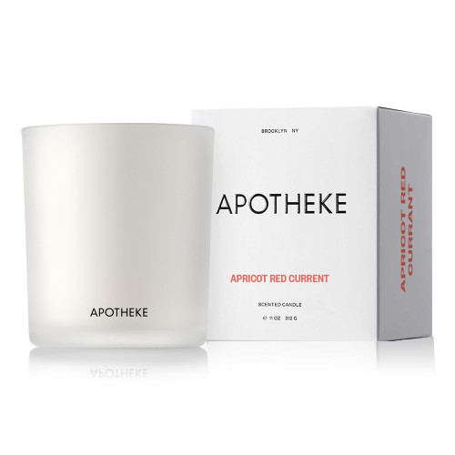 Apotheke Luxury Scented Candles for Home, Apricot Red Currant - Aromatherapy Jar Candle with Soy Wax Blend