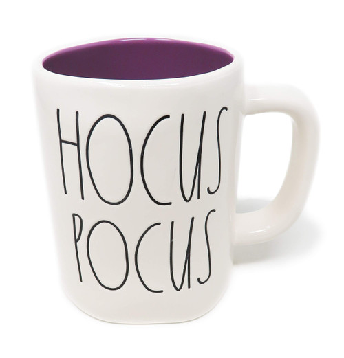 Rae Dunn By Magenta HOCUS POCUS Ceramic LL Coffee Tea Mug With Purple Interior 2019 Limited Edition