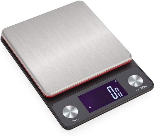 Digital Kitchen Food Scale Multifunctional Stainless Steel Weighing Postal Electronic Scale Backlight Display 5kg/0.1g Durable