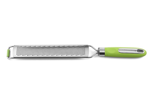 Weis Gourmet Grater Ultra Sharp Fine, Stainless Steel, Silver/Green, 37.5 x 4 x 2 cm