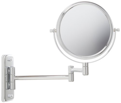 Jerdon JP7508C 6-Inch Wall Mount Makeup Mirror with 5x Magnification, Chrome Finish Jerdon JP7508C 6-Inch Wall Mount Makeup Mirror with 5x Magnification, Chrome Finish
