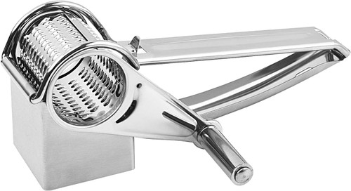 Rotary Cheese Grater, Stainless Steel Cheese Grater with Handle, Food Shredder Rotary Graters, Multifunctional Cheese Shredder for Vegetables, Nuts and Chocolate/693 (Color : Single)
