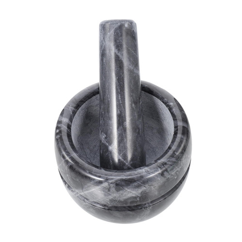 TIDTALEO 1pc Garlic Masher Hand Tool Ground Meat Smasher Manual Grinder Garlic Pepper Garlic Crusher Mortar Crusher Bowl Practical Garlic Grinder Household Garlic Grinder with Stick Marble