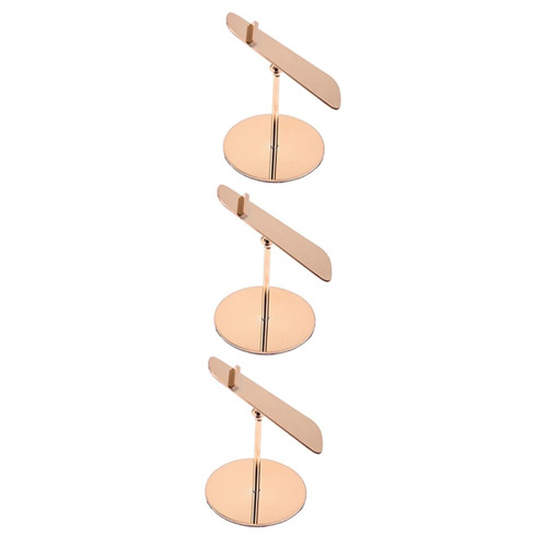 3pcs Stainless Steel Shoe Rack Shoe Display Shelves Stainless Steel Display Rack Sneaker Mall Display Holder Slipper Display Stand Shoe Store Sandals Heels High Heel Sample Shoes