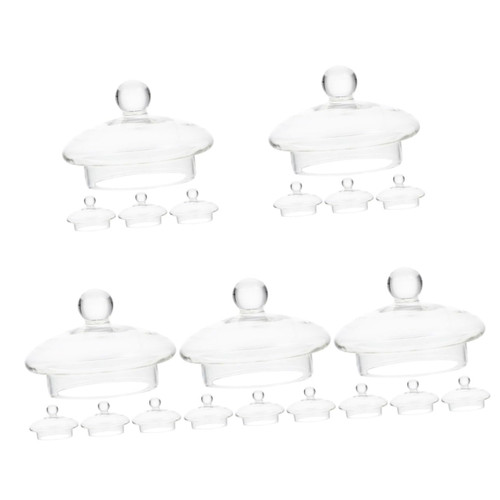 MAGICLULU 20 Pcs Teapot Accessories Teapot Tea Filter Lids Tea Infuser Pot Clear Tea Kettle Teapot Accessory Tea Pots for Loose Tea Kitchen Pitcher Lid Household Products Tea Leak Glass
