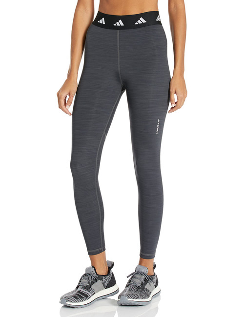 adidas Women's Techfit 7/8 Tights, Dark Grey/Black, Medium