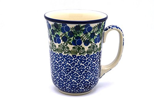 Polish Pottery Mug - 16 oz. Bistro - Huckleberry