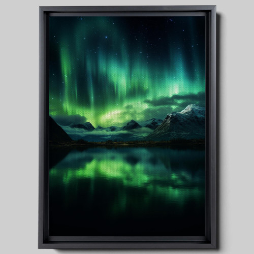 Northern Lights Wall Art, Green Aurora Borealis, Canvas Picture Art Nature Snow Mountain Scenery Prints Decor, Alaska Landscape Prints, Artwork for Living Room Bedroom, Art floral, Wall Northern Lights Wall Art, Green Aurora Borealis, Canvas Picture Art Nature Snow Mountain Scenery Prints Decor, Alaska Landscape Prints, Artwork for Living Room Bedroom, Art floral, Wall